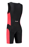 Heren tri-suit Zwart-Rood