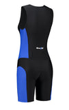 Femmes tri-suit noir-bleu