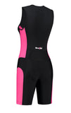 Femmes tri-suit noir-rose