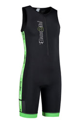 Mannen coldmax tri-suit zwart-groen