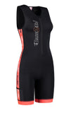 Vrouwen coldmax tri-suit zwart-rood