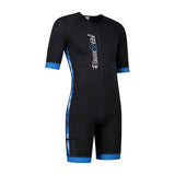 Herren Kurzarm-Trianzug Schwarz-Blau