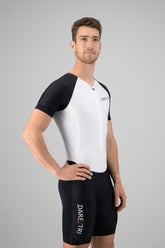 Mens Aero tri-suit white-black