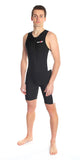 Hommes tri-suit noir-blanc