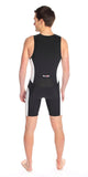 Hommes tri-suit noir-blanc