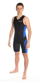 Hommes tri-suit noir-bleu