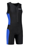 Hommes tri-suit noir-bleu