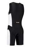 Hommes tri-suit noir-blanc