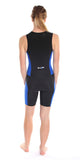 Femmes tri-suit noir-bleu