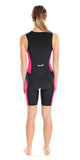 Femmes tri-suit noir-rose