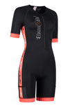Women's coldmax short sleeves tri-suit black-red