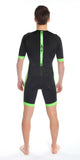 Men's coldmax short sleeved tri-suit black-green