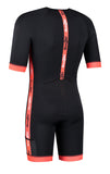 Herren Coldmax Kurzarm-Trianzug Schwarz-Rot