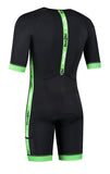 Mannen coldmax short sleeved tri-suit Zwart-Groen