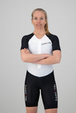 Vrouwen Aero tri-suit white-black